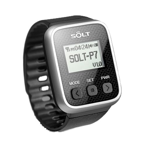 Amazon | SOLT 飲食店 工場 呼び出しベル・腕時計型受信機＋丸型送信機