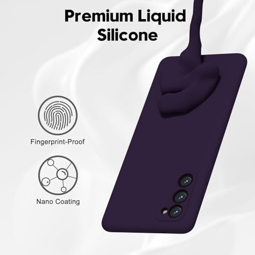 Image of DIZORO Microfiber Candy Case Compatible for Samsung S20 Smooth Touch Cushion Liquid Soft Silicone Gel Rubber Phone Cases Non-Slip Full Body Protective Shockproof Back Cover (DEEP)
