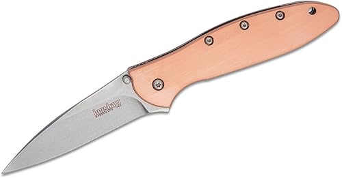 Kershaw - Cuchillo de bolsillo para puerros, hoja de 3 pulgadas, grandes cuchillos plegables EDC, bloqueo de marco, apertura asistida SpeedSafe,
