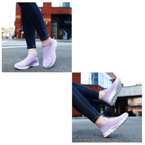 Image of Womens Shoes Running Walking Sneakers Slip On Sport Outdoor Casual Tennis Workout AthleticGym Shoes Lightweight Comfortable Fashion Fitness Shoes