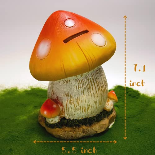 Polène Mushroom Piggy Bank Piggy Bank Girls Piggy Bank For Boys Kids Mushroom Room Decor Nursery Decor #TOP4