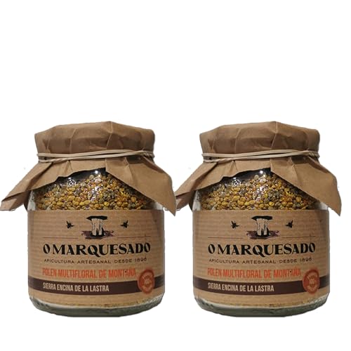 Polen de abeja multifloral de montaña 100% natural. Origen España. 2 tarros de 220 Gr