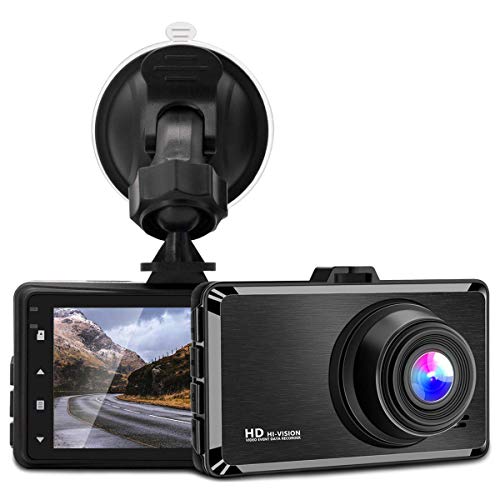 Dash Cam, 3 Inch 1080P FHD Dvr Car Driving Recorder, 170 Wide Angle