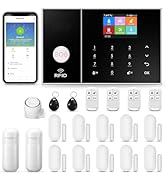 Clouree 4G Smart-Home veiligheidsalarmkit, draadloos wifi thuisalarmsysteem met sirene, PIR-beweging