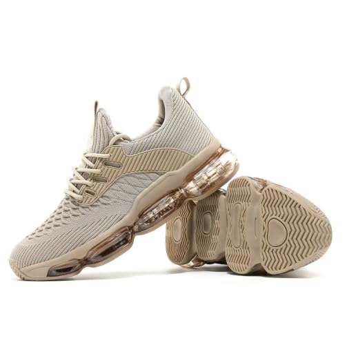 Image of Socviis Men's Air Cushion Running Shoes Breathable Tennis Fashion Sneakers Non Slip Workout Casual Sport Shoes Gym Training Comfortable Walking Shoes