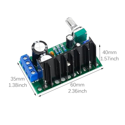 RLECS TDA2050 Mono Audio Amplifier Module Green Digital Circuit Board Suitable for Amplifying Electronic Musical Instruments and DIY Desktop Speaker - Thumbnail 2