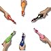 Animolds Squeeze Me Rubber Chicken Toy | Screaming Rubber Chickens for Kids | Novelty Squeaky Toy Chicken Regular Color 6-Pack (Random Colors)