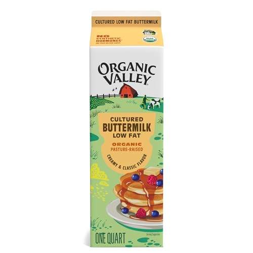 Organic Valley, Organic Low Fat Cultured Buttermilk, Pasteurized, Quart, 32 Ounces