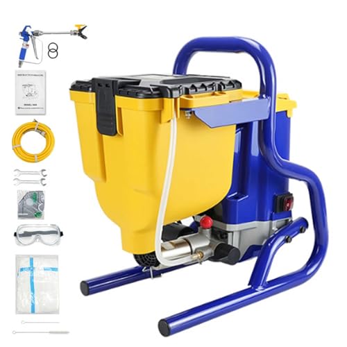Pistola de Pintura portátil sin Aire, inalámbrica, con caudal de 2,1 litros/min, presión Ajustable, Apta para Pintura de Pared, látex, Barniz y colorante. (220v)
