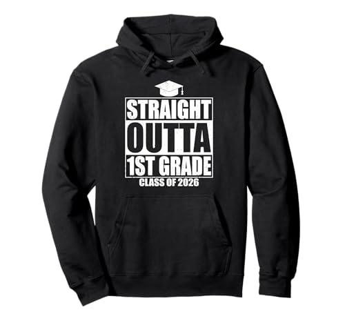 Straight Outta 1st Grade Graduation Class 2026 First Grade �p�[�J�[