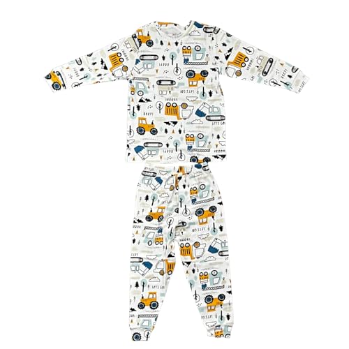 Generisch Kinder Pyjama aus Baumwolle – Langarmshirt und Hose – Süße Designs – Größen 2-7 Jahre – Atmungsaktiv & Hautfreundlich...