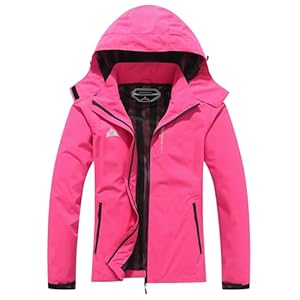 Women’s Waterproof Lightweight Rain Jacket Hooded Windproof Rainoats Outdoor Hiking Jacket Travel Windbreaker