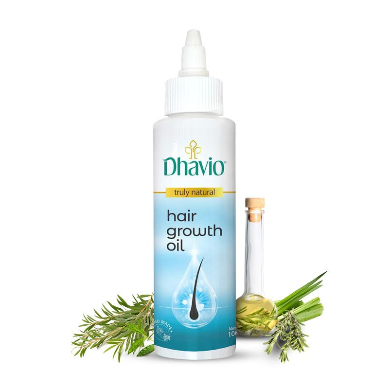 Hair Growth Oil with Rosemary & Peppermint | Stimulates Follicles & Boosts Hair Thickness | Repairs Breakage & Treats Dandruff | Nourishing Formula for Weak, Thin Hair | 100ml-image-18