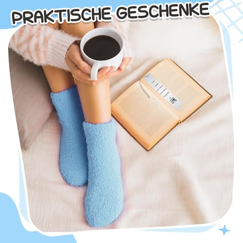 Geyoga Geschenke für Leseratten Bücher Socken mit Lustige Spruch Bücherfreaks Metall Lesezeichen Spirituelle Geschenke für Bücherwürmer Frauen Männer Lehrer Buchliebhaber Weihnachten Geburtstag(Blau)