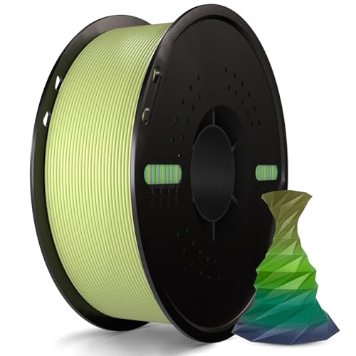 Miailuy 1.75mm Rainbow Effect PLA 3D Printer Filament(SilkRainbowForest),3D Silk Rainbow Filament Changes Color with Viewing Angle, Dimensional Accuracy +/-0.02mm, 2.2lbs/Spool
