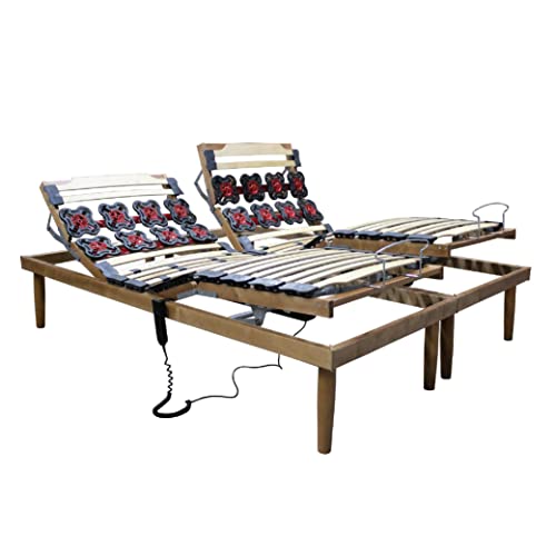 MEMORYLINE Super Offerta - ROYAL Rete elettrica motorizzata matrimoniale (doppia singola) con...