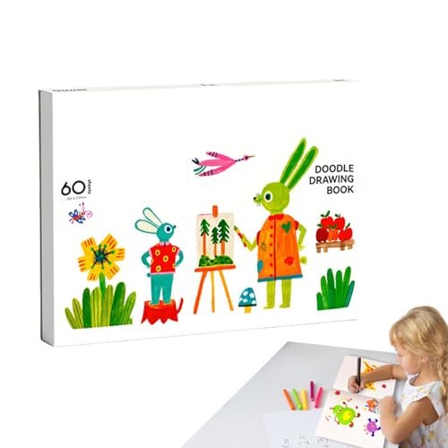 Carnet de croquis pour dessin et graffitis avec 60 feuilles de papier à dessin