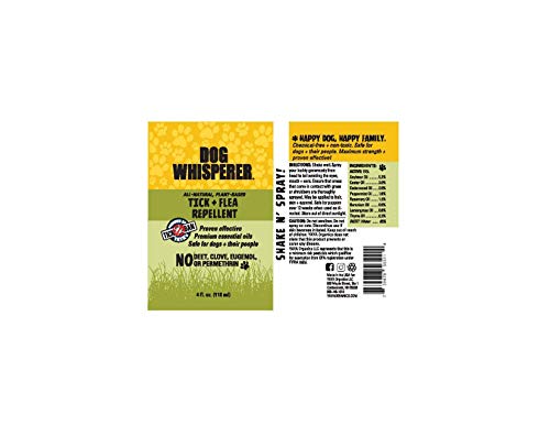 Dog Whisperer Tick + Flea Repellent, All-Natural, Extra Strength, Effective on Dogs and Their People (4 Ounce Spray) - Image 7