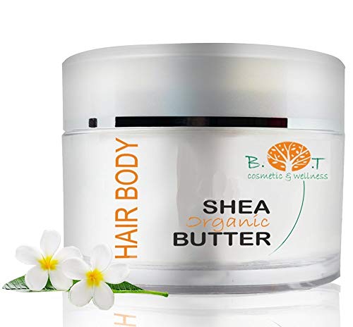 Karitébaum Shea Butter -200 ml - 100% Rein Und Natürlich Karitébutter - Feuchtigkeitspflege mit Sonnenschutz SPF 6