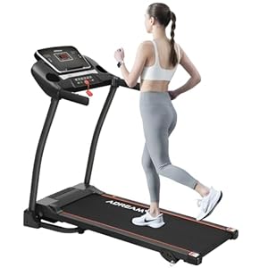 Folding Treadmill with 3 Incline Levels, ADREAM 2.5HP Electric Treadmill for Home Office, Indoor Walking Running Machine with LCD, Cup Holder