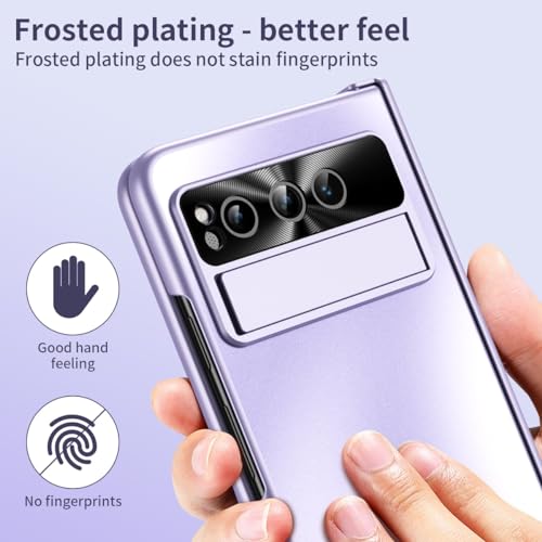 Coque antichoc Google Pixel Fold avec protection écran rigide PC étui mince violet - 2