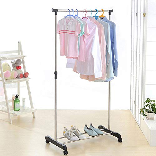 Arara Roupas reforçada Aço Inox altura regulavel com Rodas GT730 - Lorben