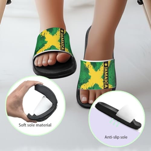 Image of Boy & Girls Slide Sandals Kids Shower Shoes Non Slip Summer Slippers Beach Sandals