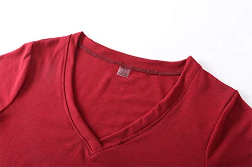 HONG HUI Women's Capri Pajama Sets Plus Size Sleepwear Top with Capri Pants 2 Piece Sleep Set3