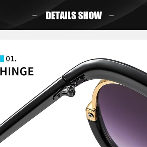 Lunettes de soleil rondes style rétro avec protection UV400 totale - 5