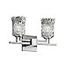 Justice Design Group GLA-8702-16-CLRT-CROM Veneto Luce Collection Aero 2-Light Bath bar