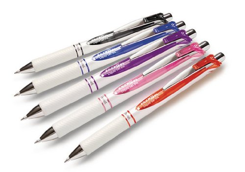 Bolígrafo gel Pentel color rojo modelo BL77PWB miniatura 2