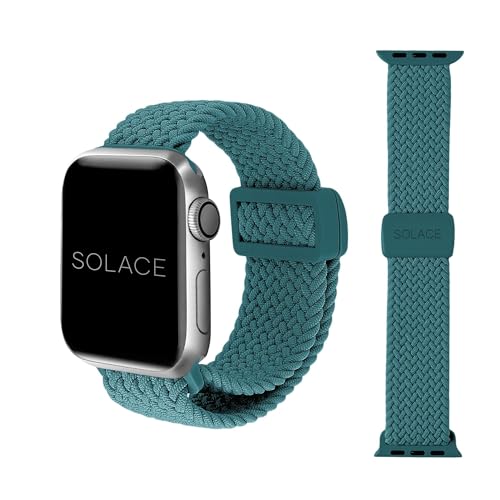 Solace Bands Imperium Adapt Wide Adjustable Nylon Braided Watch Band - Compatible with All Apple Watches - Solace Apple Watch Bands for Women & Men - Smart Watches Band Series 11-1, Ultra, SE by Solace Bands - Used condition - US$35.50