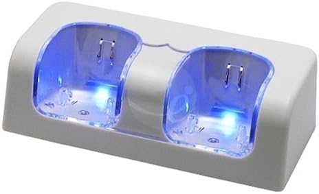 2x 2800 BATTERY +DUAL REMOTE CONTROLLER CHARGER FOR WII