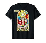 One Piece Anime Monkey D. Luffy Stained Glass Window T-Shirt