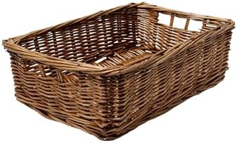 Arthur Cameron - Plateau rectangulaire en osier peu profond range...