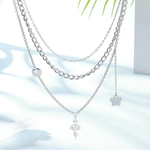UNICRAFTALE about 12 Pcs 2 Colors Lotus Charms Hollow Lotus Flower Charms Stainless Steel Charms Yoga Charms Lotus Pendants Metal Charms Mini Charms Pendant for DIY Necklace Bracelet Jewelry Making - Image 4