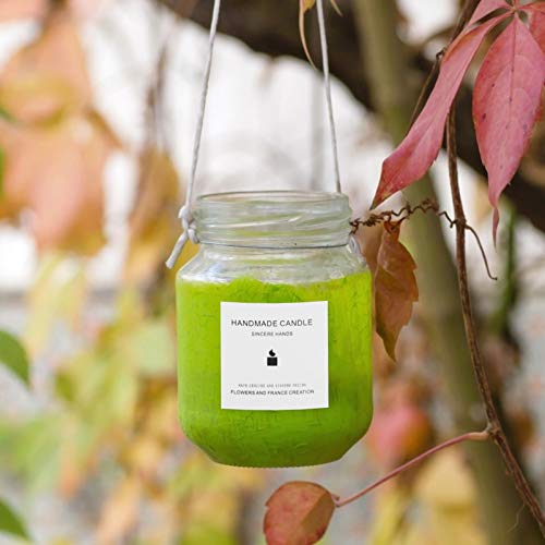 EXCEART 10Pcs Adesivos de Velas Feitos à Mão Em Jarras de Velas Adesivos de Advertência Rótulos Ades