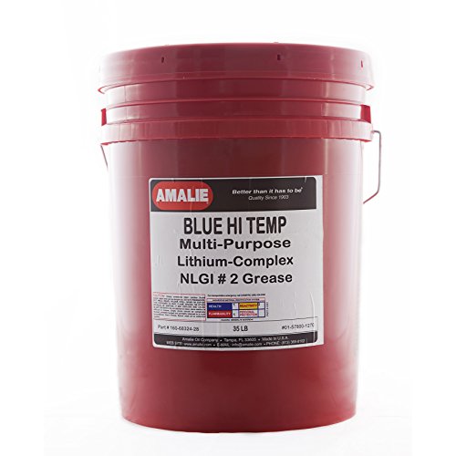 AMALIE Blue HI-Temp NLGI Grease # 2 (160-68324-28) 35 LB Pail | Made in USA