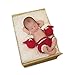 Produktbild Linberfor Mode Neugeborenen Babyfotografie Requisiten Jungen Mädchen Boxchampion Handschuhe mit Hose (rot)