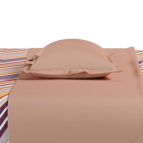 Image of Mytrident Bedsheet for Double Bed Queen Size |90 Inches x 100 Inches | Wave Purple