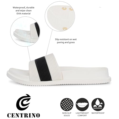 Image of Centrino Slides for Men | Comfortable & Stylish with Soft Insole | Trendy Design with Support Strap | Perfect for Spring Summer Travelling, Walking