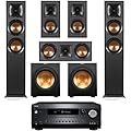 Klipsch Reference 5.2 Home Theater System, Bundle 2X R-625FA Floorstanding 2X R-12SW Subwoofer, R-52C Center, R-41M Bookshelf Speakers, and Integra DRX 3.4 100W 9.2-Channel 8K Network AV Receiver