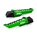 Goxmoto Motorcycle Rear Foot Pegs Compatible With Ninja ZX6R 500 400 650 1000SX ZX4R ZX4RR ZX10R ZX10RR Passenger Footrest Mount Bracket Footpegs Ninja400 Ninja500 Ninja636 Accessories (Green)