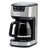 Toastmaster 12-Cup Digital Drip Coffee Maker - Programmable Automatic Coffee Machine - Kitchen Appliance with Keep Warm Setting