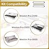 Sealer Supply Maintenance Parts Kit Compatible with Weston PRO-2100, PRO-2300, PRO-3500 Models - Includes 2 Chamber Seals, 3 PTFE Seal Bar Tapes & 1 Heat Wire - Weston Pro Vacuum Sealer Parts #1