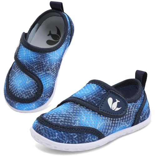 Image of FEETCITY Toddler Water Shoes Boys Girls Swim Shoes Quick Dry Kids Aqua Socks Barefoot for Beach Swimming Pool