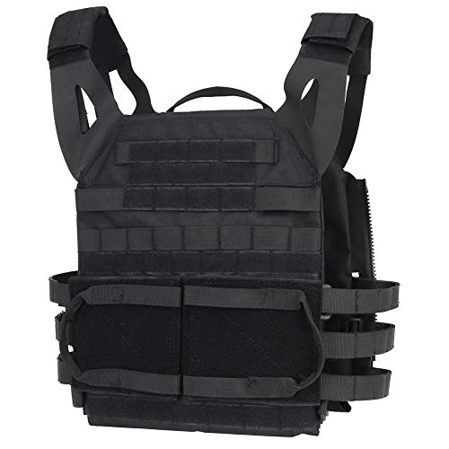 WarmHeartting Tactical MOLLE Vest Quick Release Adjustable for Military Airsoft Paintball CS Field Training Vest