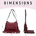 Jywmsc Bolsos Bandolera con Flecos de Cuero para Mujer Bolso Occidental Bolso Hobo Grande Bolso Tipo Cartera Imagen de Jywmsc Bolsos Bandolera con Flecos de Cuero para Mujer Bolso Occidental Bolso Hobo Grande Bolso Tipo Cartera
