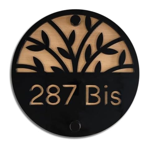 Plaque numéro de maison en bois et plexiglass - Signalétique.biz Cover