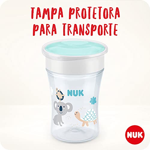 NUK Magic Copo Antivazamento 360° Boy, 230 ml, Azul